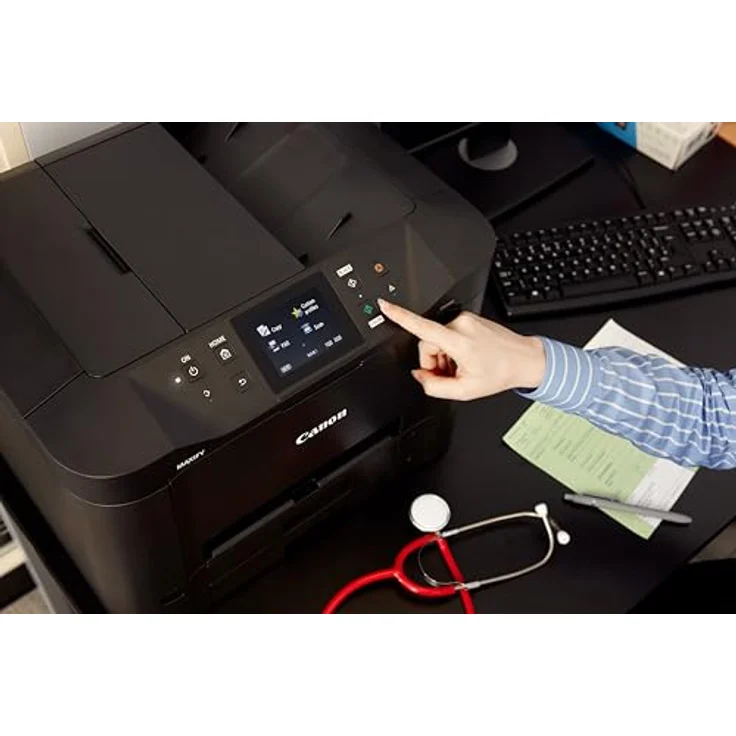 Canon MAXIFY MB5150 Farbtintenstrahl - Multifunktionsdrucker (DIN A4, 4-in-1 Scanner, Kopierer, Fax, Farbdisplay , 600 x 1200 dpi, USB, Duplexdruck, WLAN, Bluetooth) schwarz – Bild 2