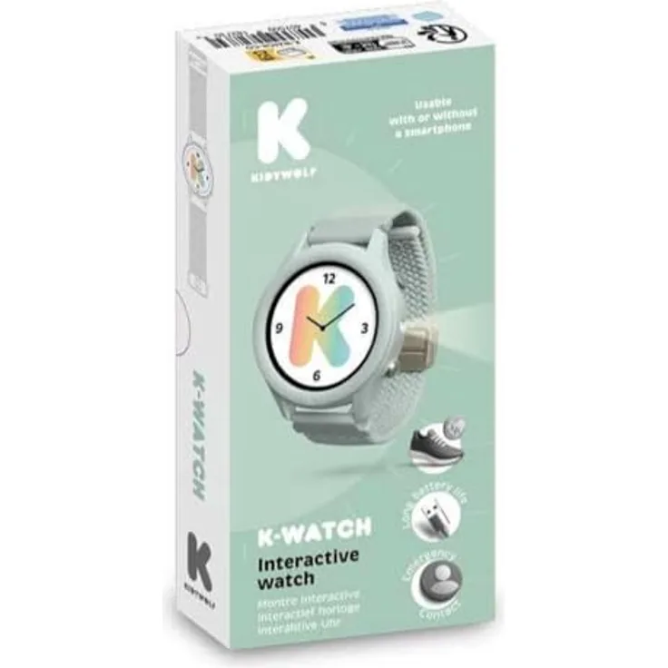 KIDYWOLF K-Watch, grüne vernetzte Uhr aus diversen Materialien, Smartwatch mit verschiedenen Funktionen