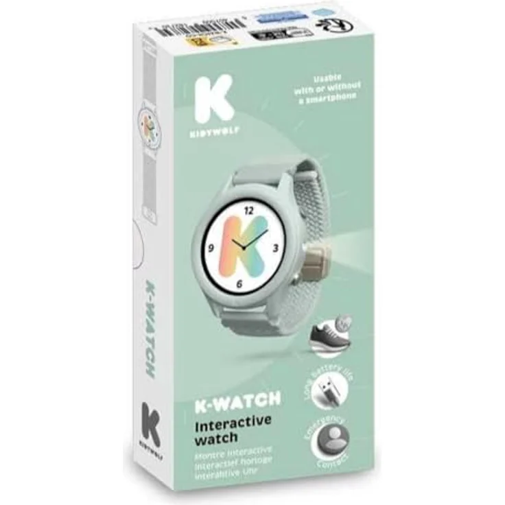 KIDYWOLF K-Watch, grüne vernetzte Uhr aus diversen Materialien, Smartwatch mit verschiedenen Funktionen – Bild 1