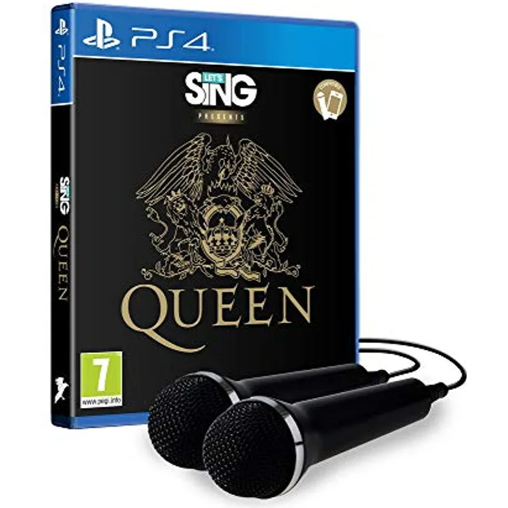 Ravenscourt Let's Sing: Queen - Double Mic Bundle PS4 mit zwei Mikrofonen für gemeinsamen Gesang