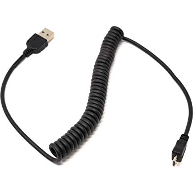 System-S Micro USB Kabel Datenkabel Ladekabel Spiralkabel 30 cm - 135 cm – Bild 3