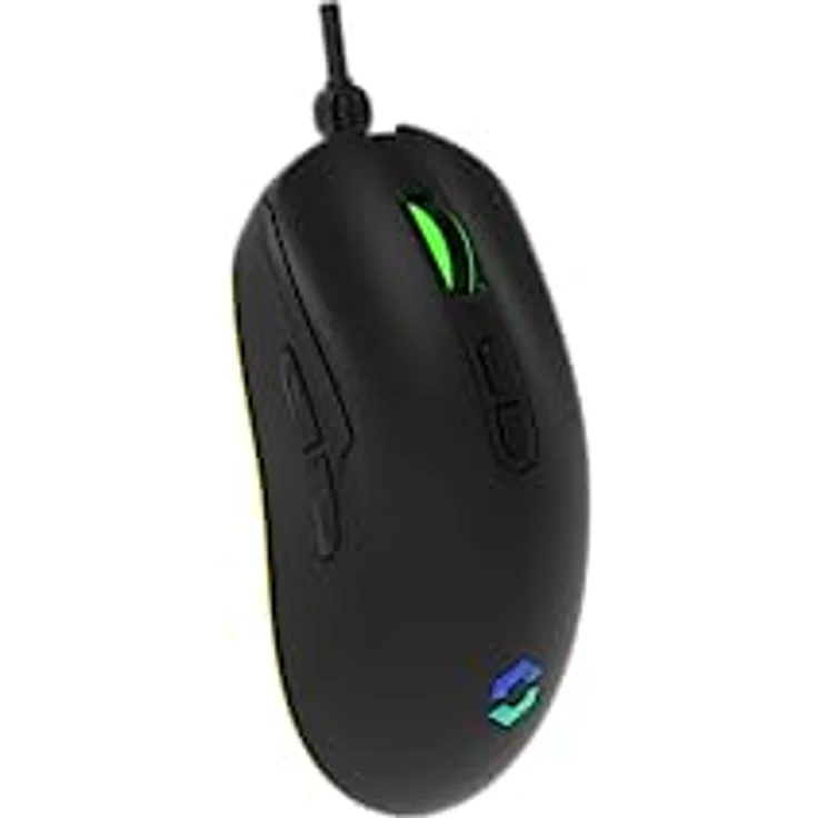 SPEEDLINK TAUROX Gaming Mouse – Gaming Maus mit Kabel, mehrfarbige LED-Beleuchtung, USB-Anschluss, 5 Tasten PC-Maus kabelgebunden, Zwei DPI-Schalter bis 7.200 DPI, ummanteltes Kabel, schwarz – Bild 3