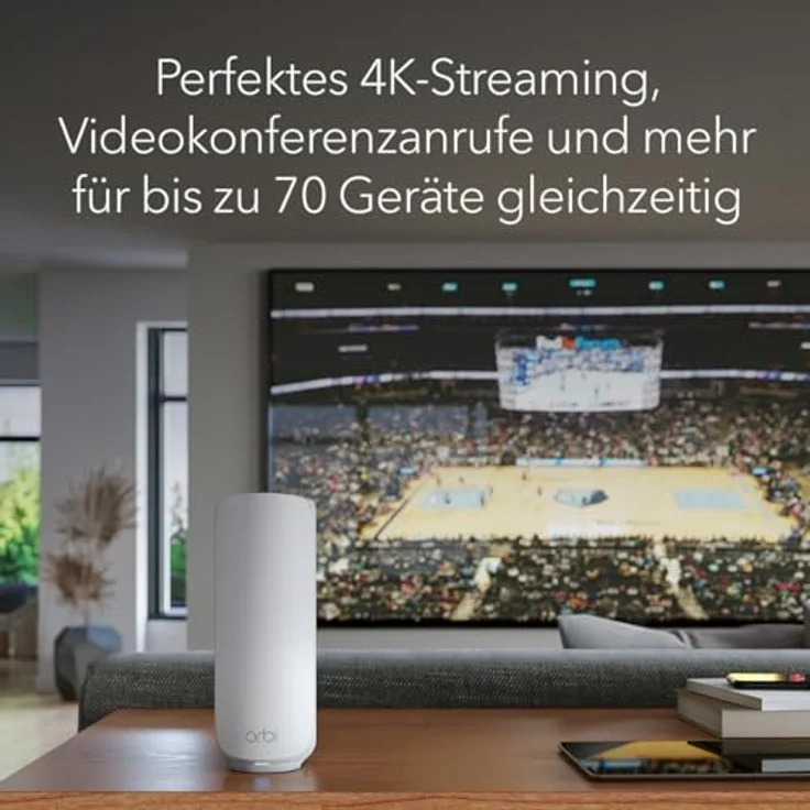 Netgear ORBI3 DB WIFI7 3PK BNDL, Mesh Router mit bis zu 3600 Mbit/s, Weiß, WLAN-Standard IEEE 802.11be, Sicherheits- und Datenschutztools, 360 m² Abdeckung – Bild 4