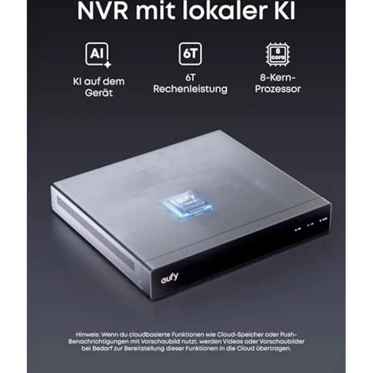 eufy NVR Security System E40, 4K Ultra-HD Netzwerkkamera mit 122° Weitwinkel, Nachtsicht, 2TB Speicher, Schwarz – Bild 6