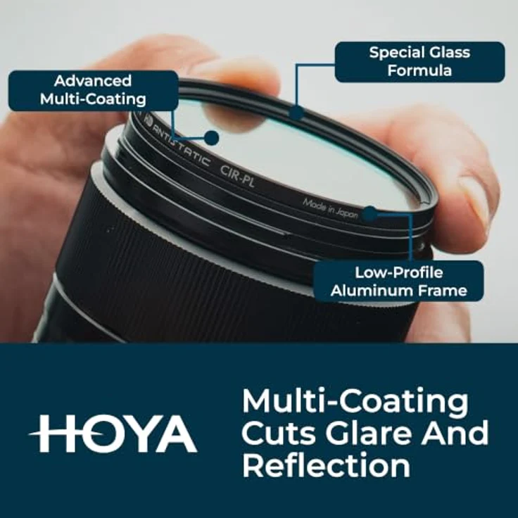 Hoya CIR-PL HD Antistatic, 77mm Polfilter für optimierte Farbsättigung und Kontrast, staub- und wasserabweisend – Bild 4