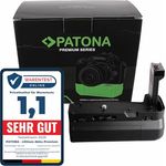 Patona Premium Batteriegriff für Canon EOS RP, ergonomischer Batteriegriff mit Platz für zwei Canon LP-E17 Akkus, schwarz