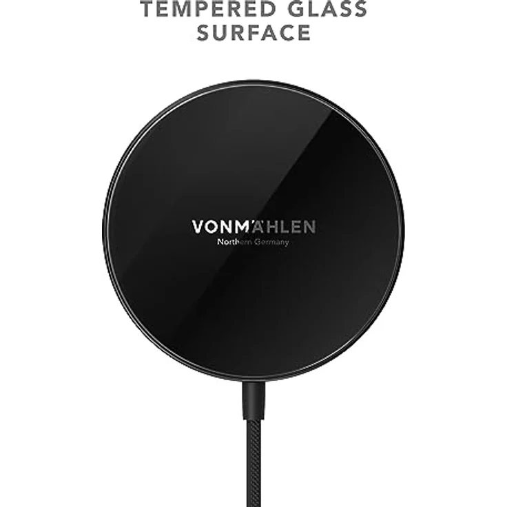 Vonmählen Aura Mini Black (15 W), Wireless Charger, Schnelles Laden mit integrierten Magneten – Bild 5