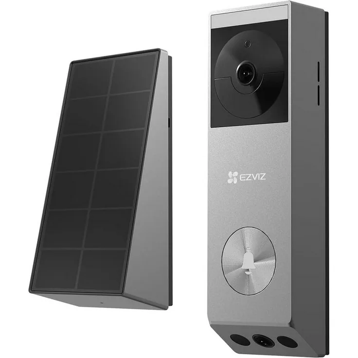 EZVIZ EP3x Pro Überwachungskamera, 2K Hauptkamera, 1080p Unterkamera, Solarladeoption, 32 GB eMMC-Speicher