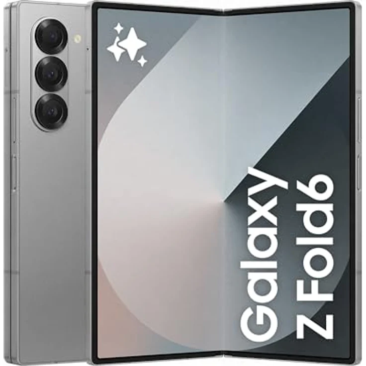 Samsung Galaxy Z Fold6 AI-Smartphone, 50-MP-Kamera, 256 GB, Silver Shadow – Bild 1