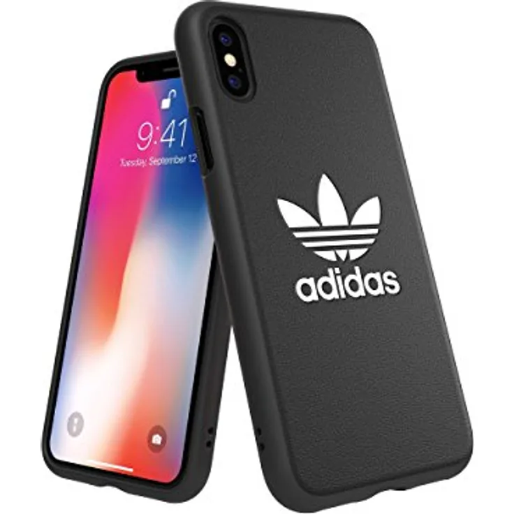 adidas 31584, geformtes Basic-Cover für iPhone, Schwarz-Weiß