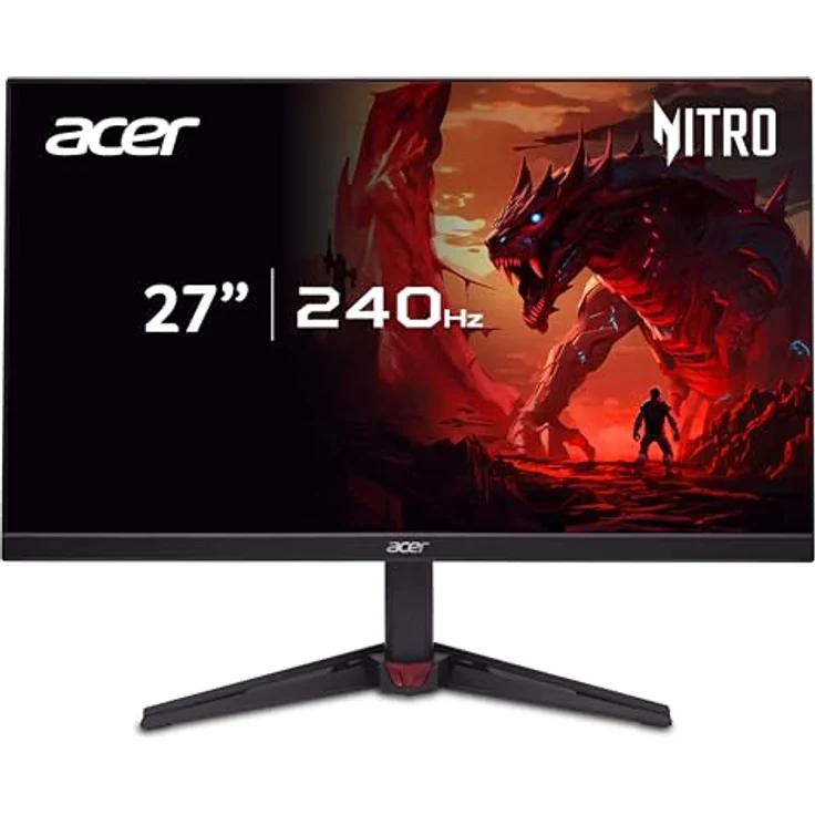 Acer Nitro VG270 W3, 27 Zoll Full HD Gaming Monitor mit 240Hz, 0.5ms Reaktionszeit, FreeSync Premium, HDR, 2xHDMI 2.0, DP 1.4 – Bild 1