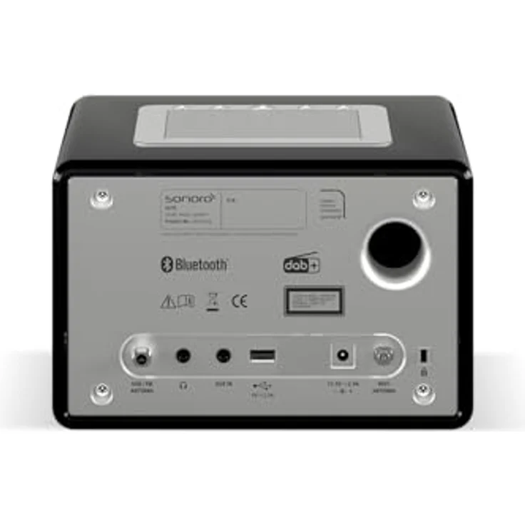 sonoro Elite Internetradio mit CD-Player, DAB+, FM, Spotify, Amazon Music, Deezer, Schwarz Silber, 360° Klang, Dual-Alarm, Bluetooth – Bild 2