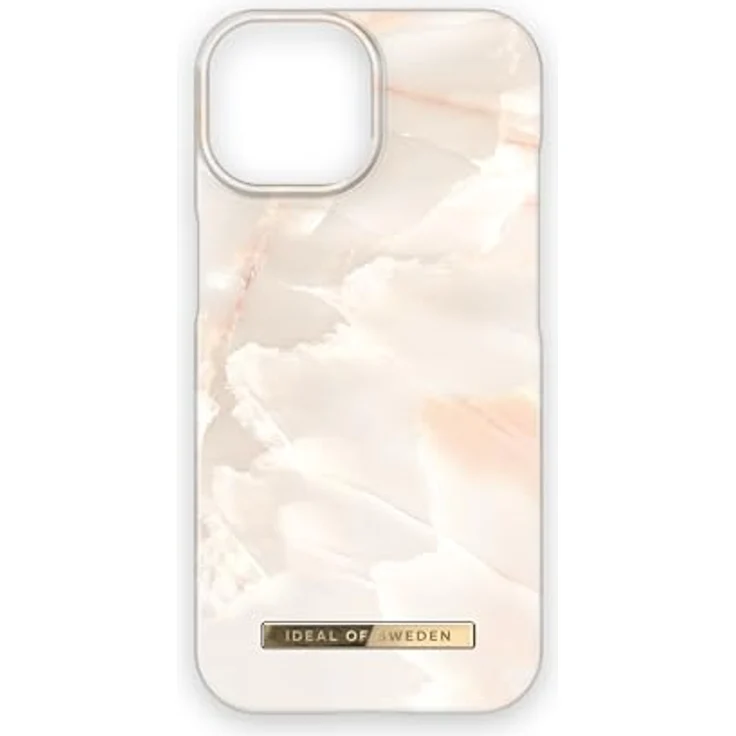iDeal of Sweden Printed Case für Apple iPhone 15 Pro, Rose Pearl Marble, pink – Bild 1