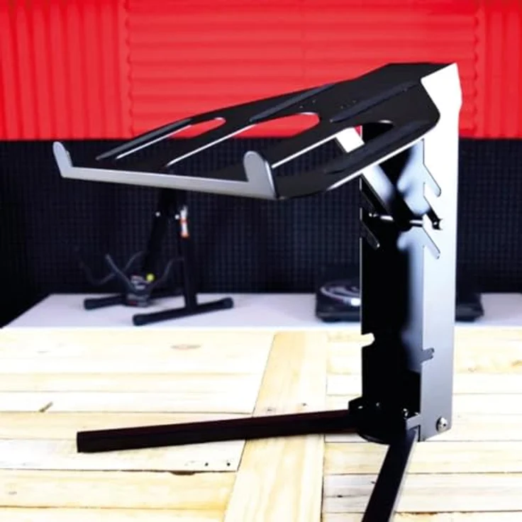 QUIK-LOK LPH005 Passive Halterung für Laptops, faltbar, schwarz, aus Stahl, für Innen- und Außenbereich – Bild 2