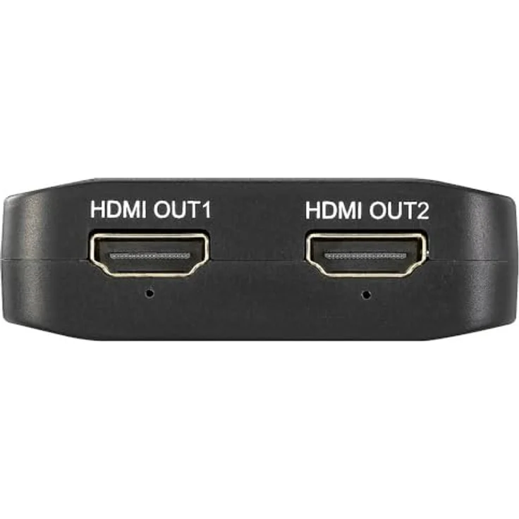 Speaka Professional SP-HDMIS-300 2 Port HDMI-Splitter, Ultra HD-fähig bis 7680 x 4320 Pixel, Schwarz, 48 Gbps, Unterstützung für Dolby Atmos und DTS:X – Bild 4