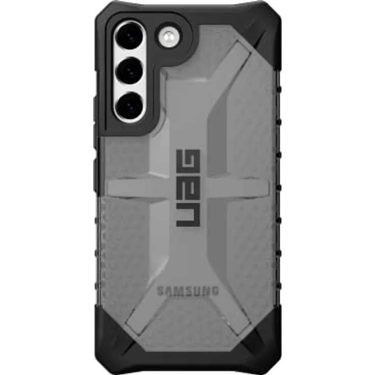 Urban Armor Gear Plasma Schutzhülle Samsung Galaxy S22, sturzfestes Cover mit Wireless Charging, grau transparent – Bild 4