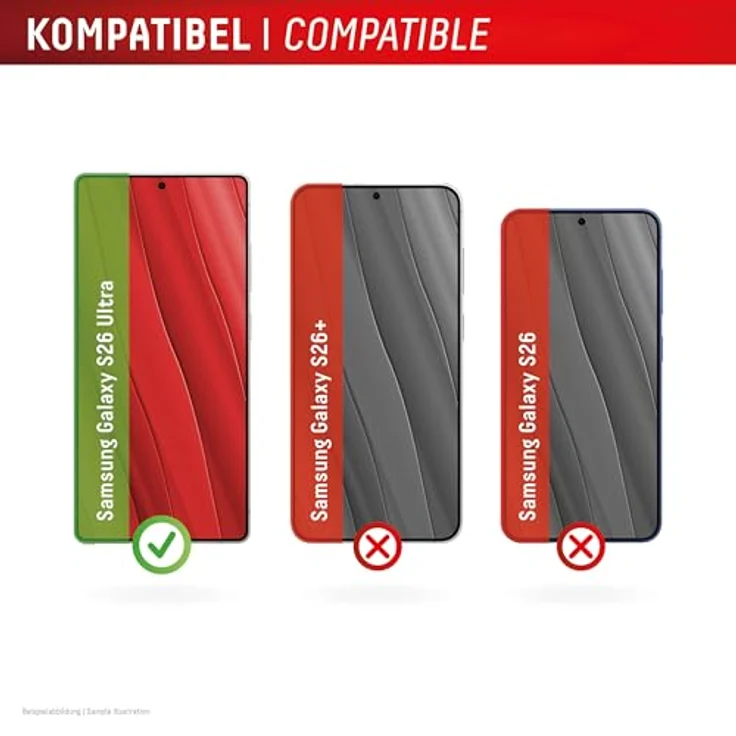 Displex Smart Glass Schutzglas (9H) für Samsung Galaxy S26 Ultra, unzerbrechlich, ultra-dünn, unsichtbar, Anti-Fingerprint-Coating – Bild 3