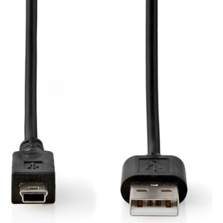 Nedis USB 2.0 Kabel, USB-A Stecker auf USB Micro B 5-Pin Female, 2.00 m, 480 Mbps, vernickelt, schwarz – Bild 3