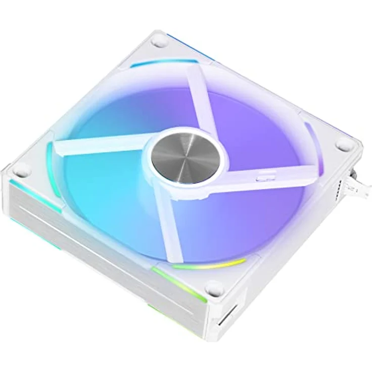 Lian Li PC Lüfter 120mm “AL120 V2” - Lüfter PC für optimale Kühlung - RGB Lüfter 120mm - 120mm Lüfter RGB - PC-Kühlung & Lüfter - Gehäuselüfter 120mm - Weiß – Bild 4