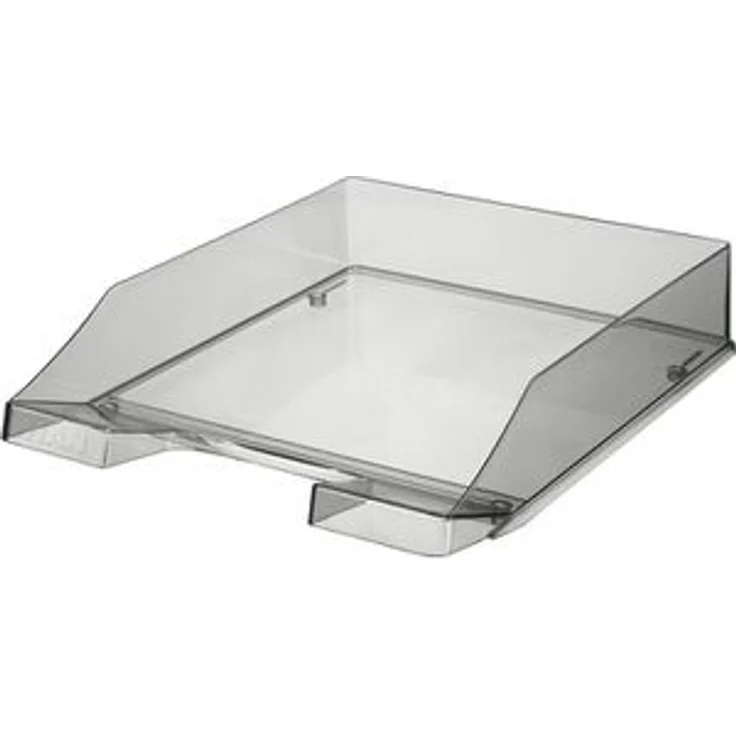 Han Briefablage 1026-x-24, Klassik transparent, A4, grau transparent, stapelbar, Kunststoff – Bild 1