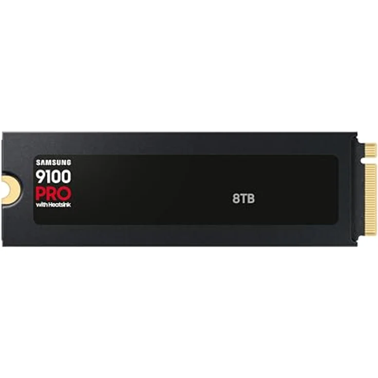 Samsung 9100 PRO Heatsink NVMe M.2 SSD, 8 TB, PCIe 5.0, 14.800 MB/s Lesen, 13.400 MB/s Schreiben, Schwarz, MZ-VAP8T0CW – Bild 2