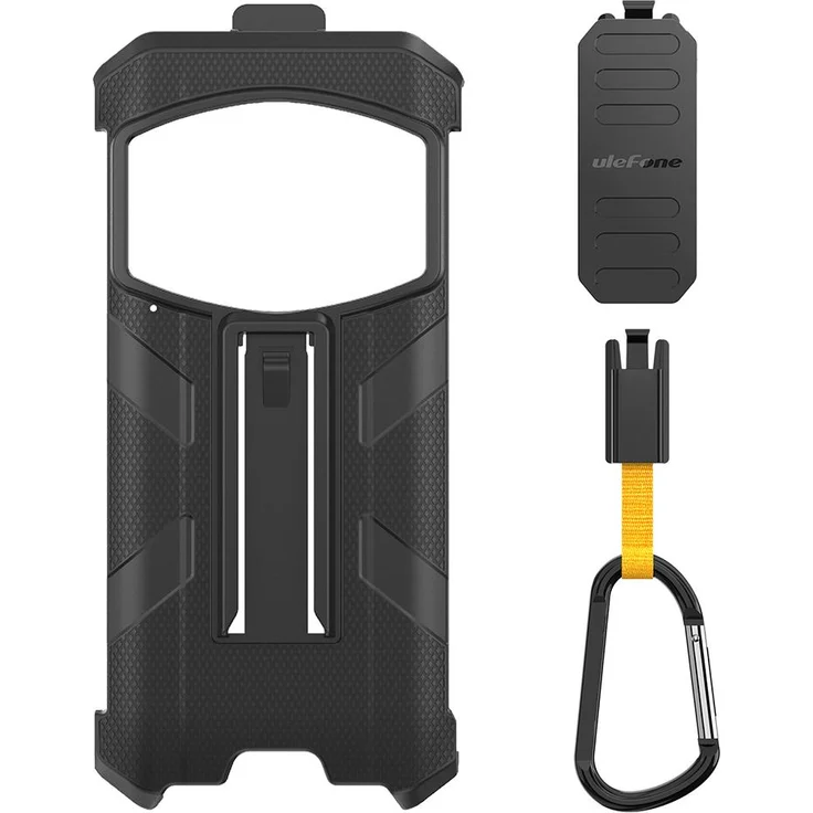 Ulefone Armor 21, Smartphone Hülle mit abnehmbaren Befestigungen, Schwarz