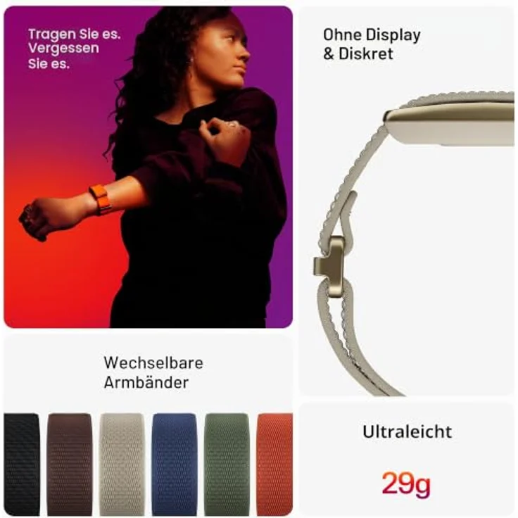 Polar LOOP GEN2 Fitness-Tracker S/L Sand, Herzfrequenzzonen & Schlafphasen Analyse – Bild 2