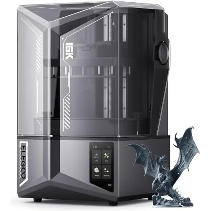 Elegoo Printer 3D Saturn 4 Ultra 16K, 3D Drucker mit hochauflösendem 16K Druck und schneller Druckgeschwindigkeit