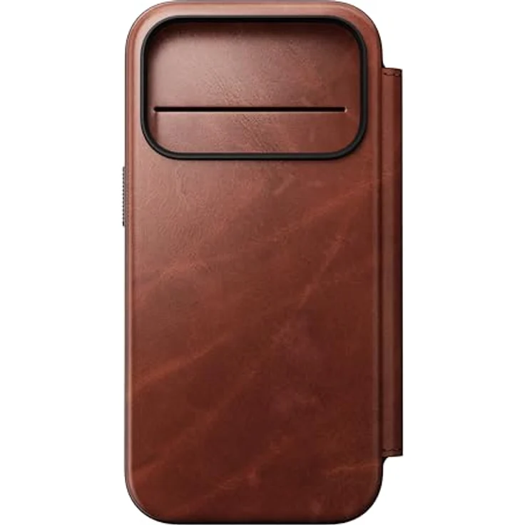 NOMAD Modern Leather Folio für iPhone 17 Pro, MagSafe-kompatible Echtleder Schutzhülle mit drei Kartenfächern und TPE-Bumper, Olde Dublin Horween – Bild 6