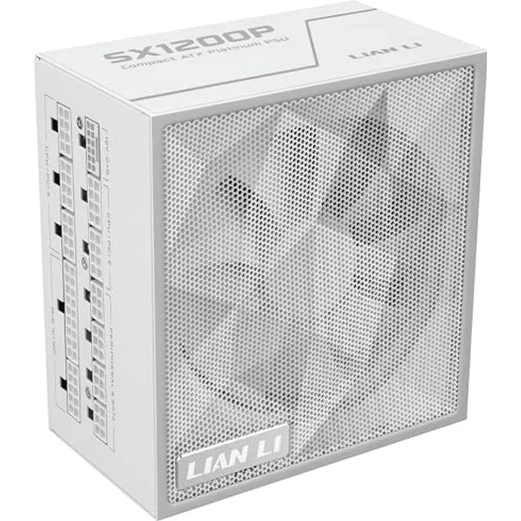 Lian Li SX1200P Netzteil, 1.200 W Weiß, 80 Plus Platinum, vollmodular, ATX 3.1, PCIe 5.1, leise und stabil für High-End-Gaming