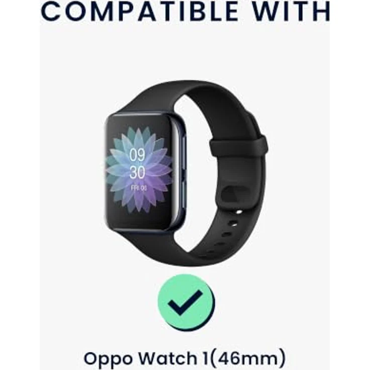 kwmobile Smartwatch Ladekabel für Oppo Watch 1 (46mm), USB Aufladekabel in Weiß, 100 cm lang, ideales Ersatz- und Reiseladekabel – Bild 2
