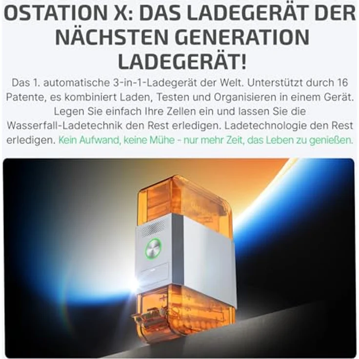 OLIGHT Ostation X Akku Ladegerät für AA-NiMH-Batterien, Schnell Type-C Wiederaufladbar mit Multischutz LED Anzeige – Bild 4
