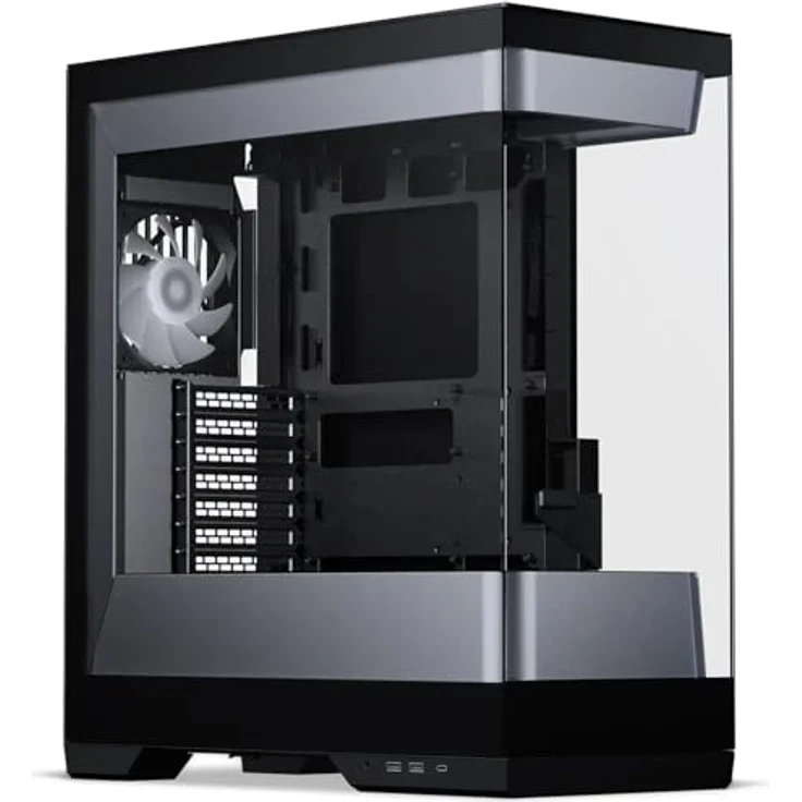 Phanteks Evolv S2 Midi-Tower, E-ATX Gehäuse mit RGB-Beleuchtung und Tempered Glass - schwarz – Bild 1