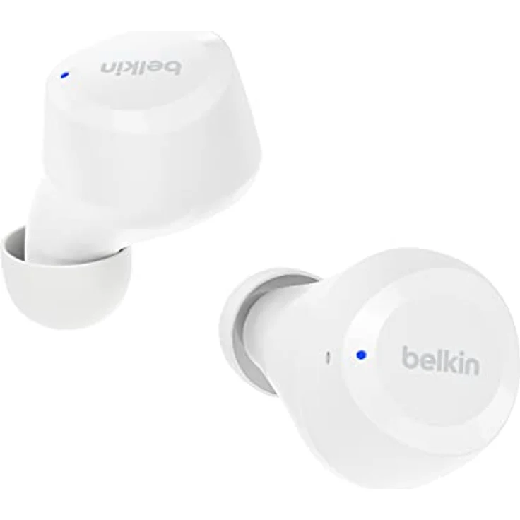 Belkin SoundForm Bolt True Wireless In-Ear-Kopfhörer, kabelloser Kopfhörer mit Mikrofon, Akkulaufzeit bis zu 28 Std., Monomodus, Schweiß- und Spritzwasserschutz der Schutzart IPX4, für iPhone, Galaxy – Bild 1