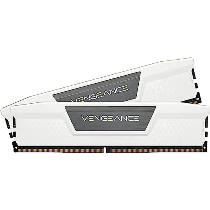 Corsair VENGEANCE DDR5 RAM 64GB (2x32GB) 5600MHz CL40 Intel XMP iCUE Kompatibel Computer Speicher - Weiß (CMK64GX5M2B5600C40W) – Bild 1