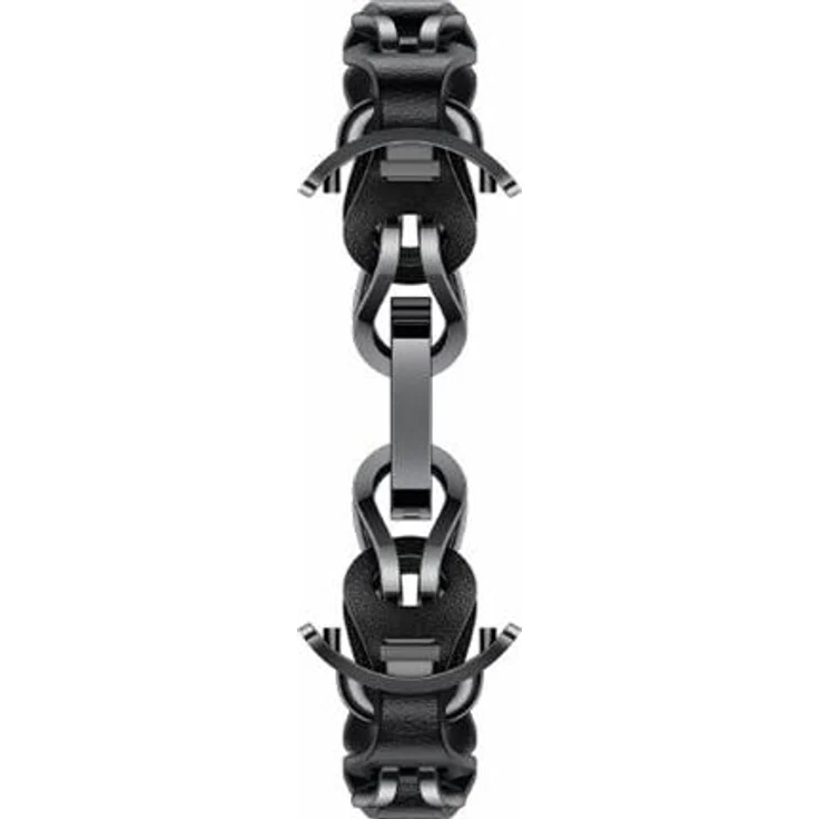 Xiaomi Smart Band 8 (Leder, Metall), Uhrenarmband, Schwarz – Bild 1