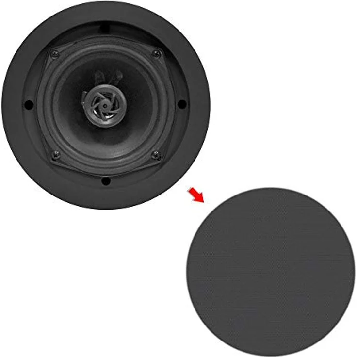 Pyle B00E94H308 In-Wand 2-Weg Unterputz Dual-Lautsprecher-System schwarz Soundbar – Bild 3
