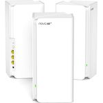 Tenda Nova MX21-Pro Mesh WLAN Wi-Fi 6E System, AXE5700 Tri-Band Mesh WiFi Repeater & Router - Empfohlen für Häuser mit 4-7 Schlafzimmern
