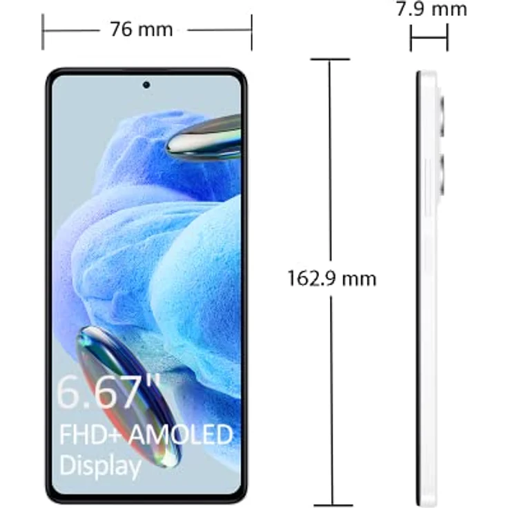 Xiaomi Redmi Note 12 Pro 5G 256GB Handy, weiß, Polar White, Android 12, Dual SIM – Bild 2