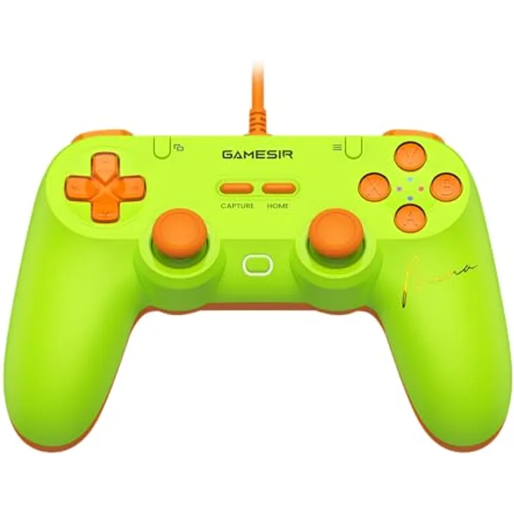 GameSir T3 Lite Controller, Kabelgebunden in leuchtendem Grün mit ergonomischem Design und präzisen Analogsticks