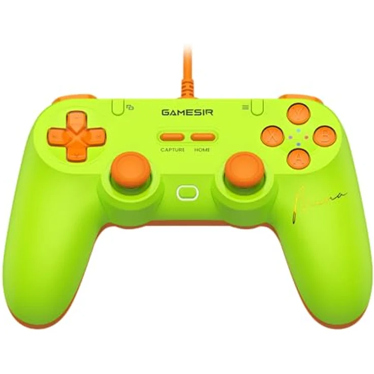 GameSir T3 Lite Controller, Kabelgebunden in leuchtendem Grün mit ergonomischem Design und präzisen Analogsticks – Bild 1