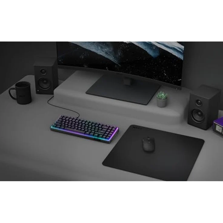 NZXT Zone L Mauspad, Mikrogewebestoff mit optimierter Geschwindigkeit und Kontrolle, 400 mm x 400 mm – Bild 2