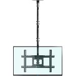 ONKRON N2L TV Deckenhalterung Halterung Decke 32-80 Zoll ausziehbar 717-3104 mm für Flach & Curved LED LCD QLED OLED Fernseher Monitore schwenkbar neigbar riesig VESA Schwarz