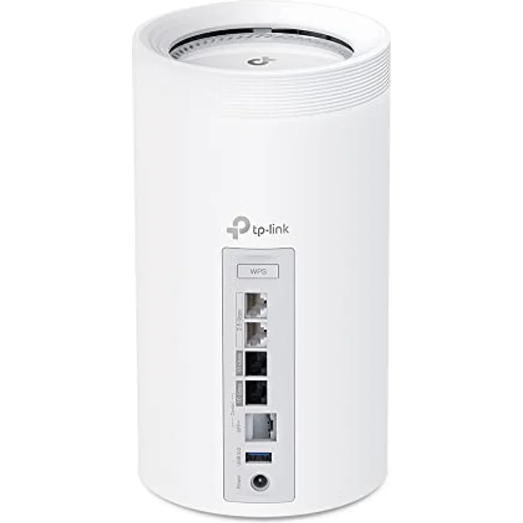 TP-Link Deco BE85 Wi-Fi 7 Mesh WLAN-Set (2er-Pack), BE19000 Tri-Band-Router und Repeater (10 Gbit/s Ethernet/Glasfaser-Port, 19 GPS Wi-Fi-Geschwindigkeit, WPA3, 320 MHz Kanäle, 6 GHz) weiß – Bild 2
