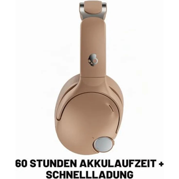 Skullcandy Crusher 1080 ANC, Kabellos & Verkabelt, Bluetooth, 60h Akkulaufzeit, Ohrumschließend, Hellbraun – Bild 3