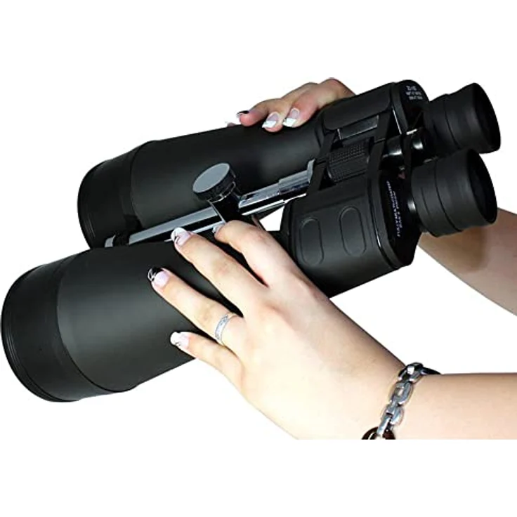 Omegon Fernglas Nightstar 20x80, Großfernglas mit 20-facher Vergrößerung und voll-multivergüteten Optiken für Astronomie und Naturbeobachtung – Bild 4