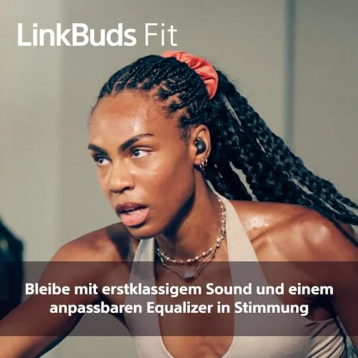 Sony LinkBuds Fit – Truly Wireless Noise Cancelling Bluetooth Earbuds - IPX4, Umgebungsgeräuschmodus, 21h Akkulaufzeit, Multipoint-Verbindung - Schwarz – Bild 5