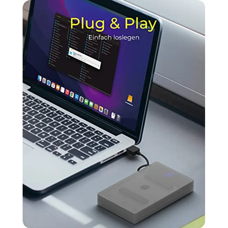 ICY BOX SATA auf USB Adapter für 2,5" HDD / SSD, Festplatten Adapter, USB 3.2, USB-A, Schutzbox, Werkzeuglos, Externes Gehäuse, IB-AC603b-U3 – Bild 5