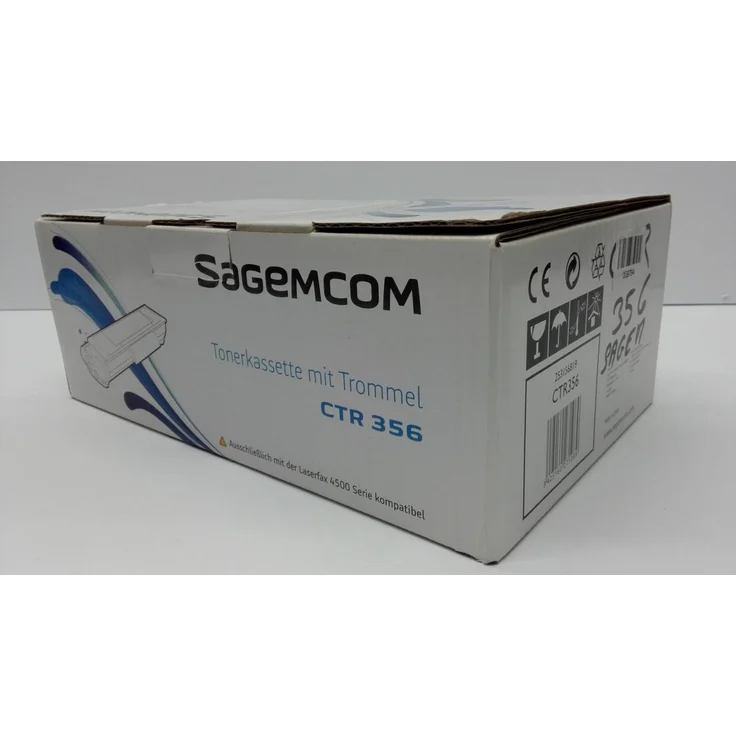 SAGEM Tonerkartusche CTR356, schwarze Druckeinheit mit 2000 Seiten Druckleistung