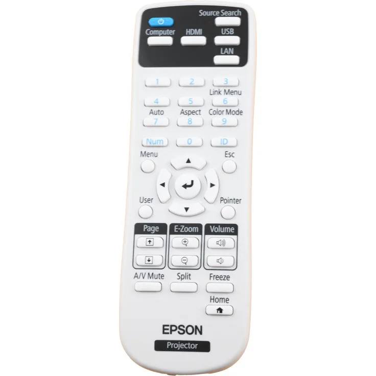 Epson 2189060 Original Fernbedienung für Projektoren, kompatibel mit EB-L400U, EB-L500, EB-L610 und mehr, sofort einsatzbereit